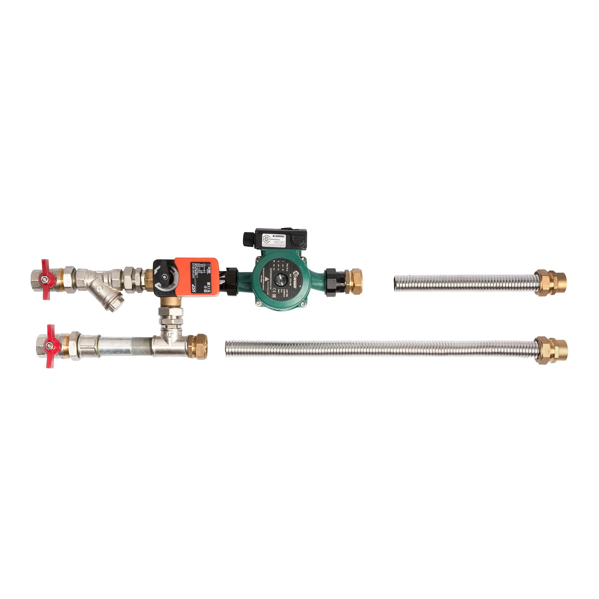 Узел смесительный с гибкими подводками SHUFT MST 32-16-120-С24-F-SP