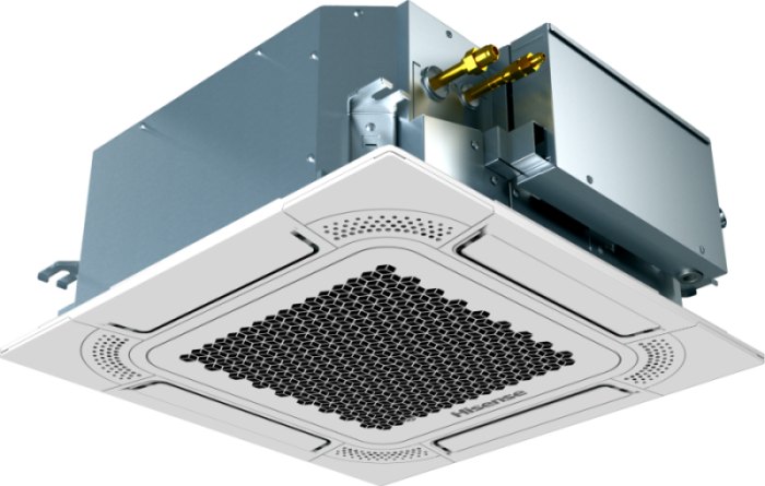 Внутренний блок VRF Hisense AVC-19HJDBA (кассетный компактный 4-поточный)